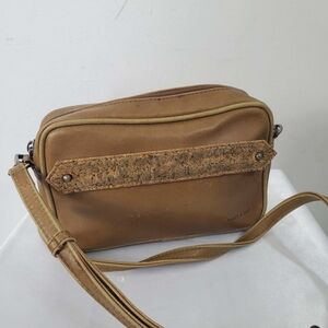 Matt & Nat Vegan Faux Leather Crossbody Mini Bag Tan Purse
